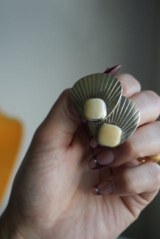 WHITE TURQUOISE EARRINGS