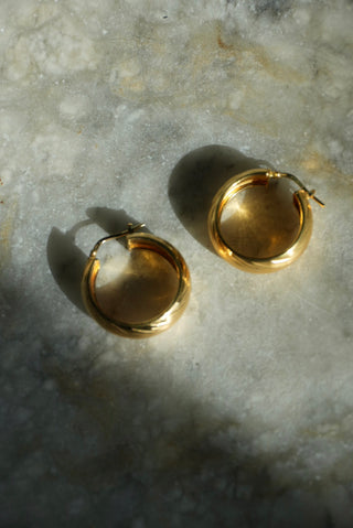 CHUNKY GOLD HOOPS