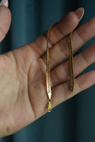 18k Unique Curb Link Bracelet