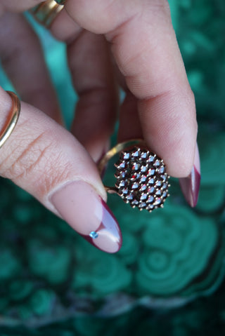 BOHEMIAN GARNET RING SZ 6