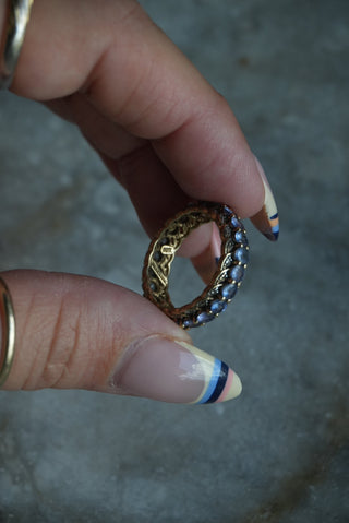 10K TANZANITE INFINITY BAND