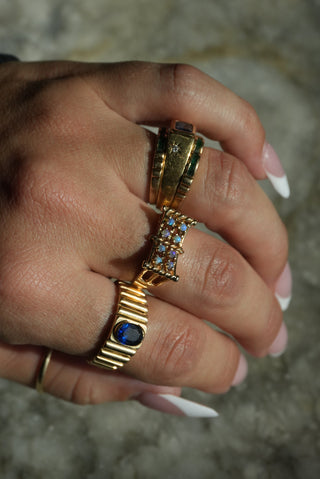 14k Opal Bubble Ring