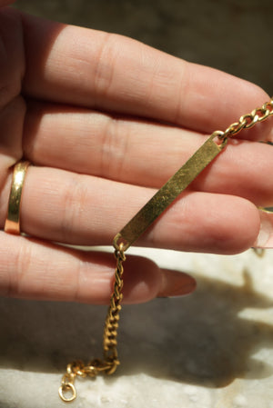 GOLD FILL ID BRACELET
