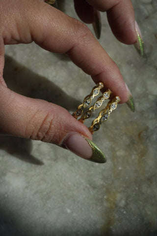 Band 2 - Vermeil Stacking Band Size 8