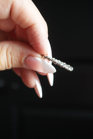 Brutal Band - Sterling Twisted Stacker Band Size 10