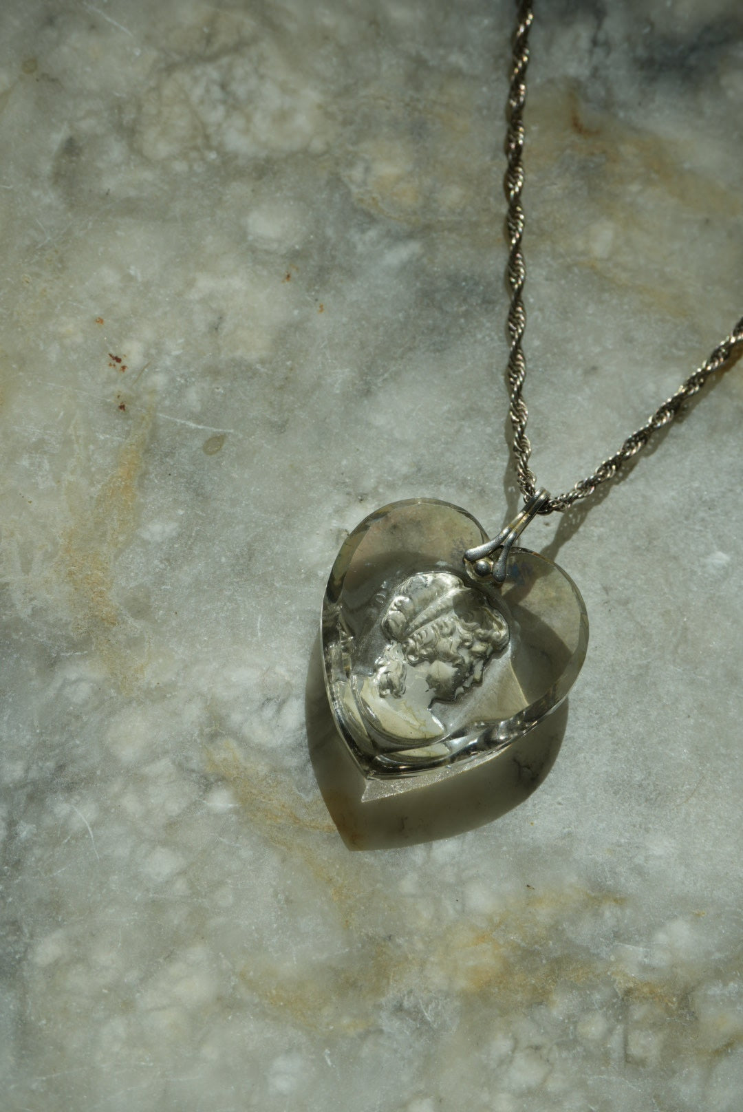 GLASS HEART CAMEO