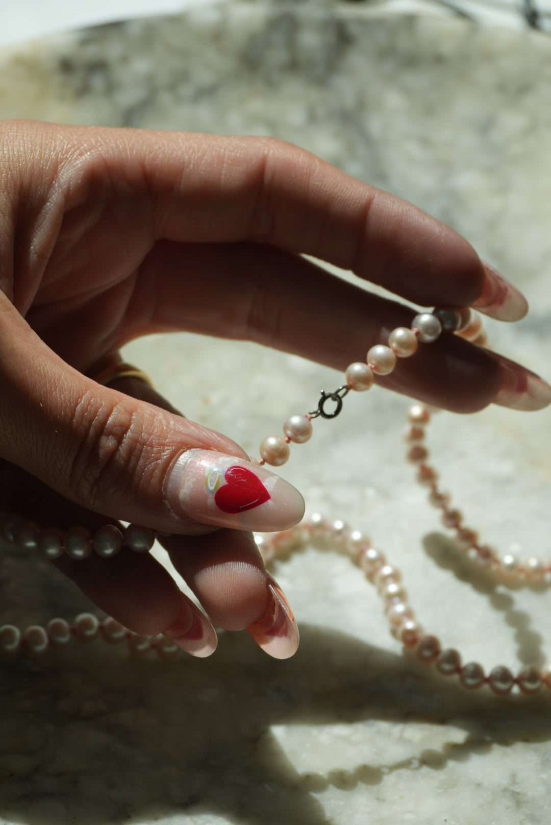 OPALESCENT PINK PEARLS