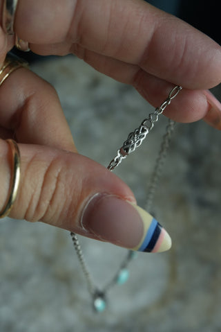 ANTIQUE STERLING PETAL CHOKER