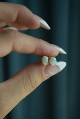 14K OPAL STUDS