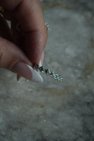 Lace Band - Sterling Eternity Faux Gemstone Ring