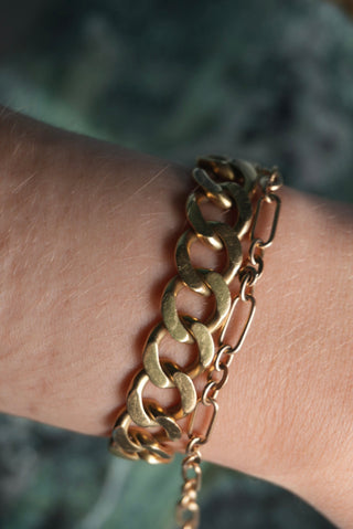 14K PAPERCLIP BRACELET