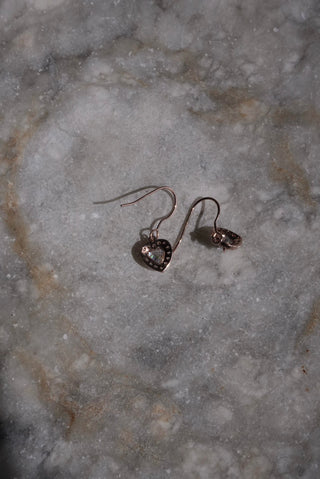 Dazzle Me - Sterling Heart Earrings