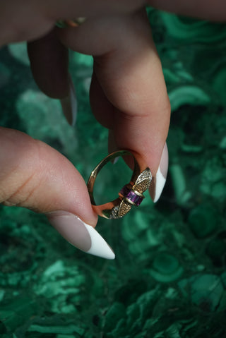 14K RUBY & DIAMOND RING