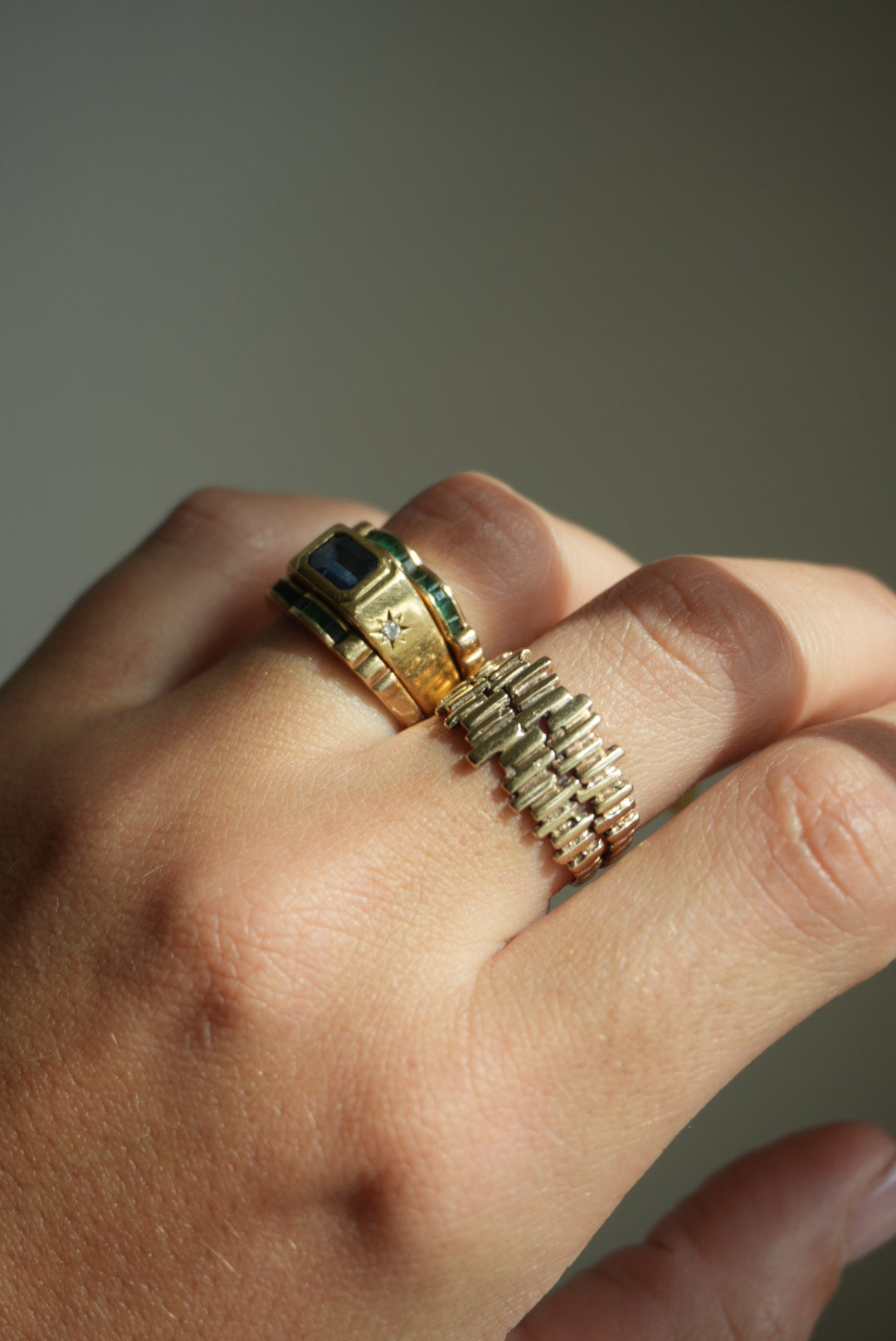 BRUTALIST 14k GOLD RING