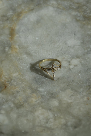 VINTAGE CROSS RING