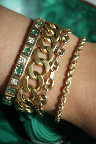 7 INCH 14K ROPE BRACELET