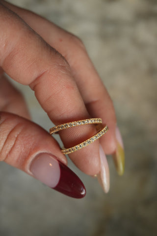 VERMEIL ICE BAND SZ 7