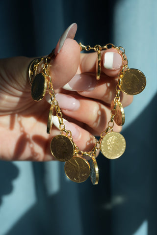 14K ITALIAN CHARM BRACELET