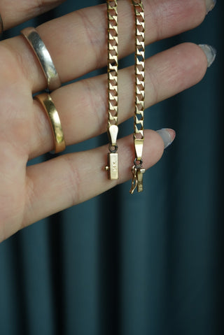 14K CURB LINK BRACELET