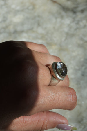 MOSS AGATE ORB SZ 7
