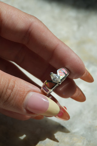 PINK OPAL BAND SZ 7
