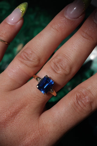 14k Ceylon Sapphire Ring