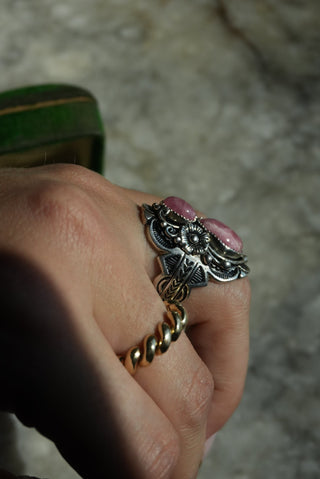 Southwest Princess - Sterling Asymmetrical Ring Size 7.5