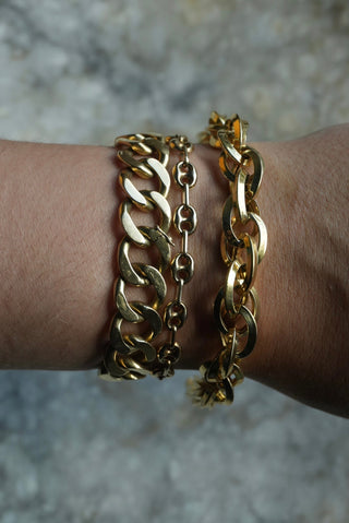 Double Up - Vermeil Chunky Link Bracelet