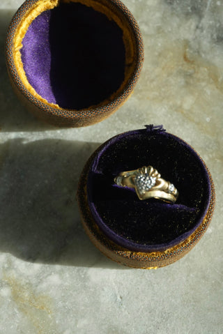 10k Claddagh Bracelet Ring