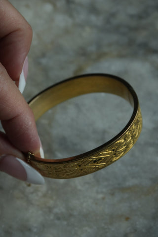 Gatsby Girl - Gold Fill Classic Hinge Bangle