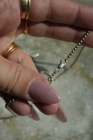 New Light - Sterling Turquoise Cabochon Cross Necklace