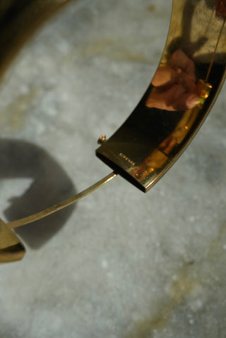 Golden Years - Gold Fill Etched Wide Bangle