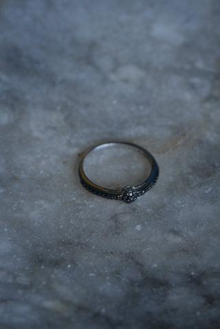 Fallen Star - Sterling Pave Ring size 9