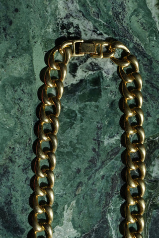 Make a Statement - Goldtone Large Link Necklace
