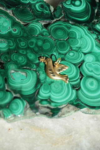 14K TURTLE DOVE CHARM