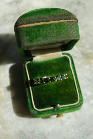 Band 2 - Sterling Gemstone Eternity Ring Size 8