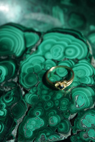 14K SAPPHIRE HEART RING