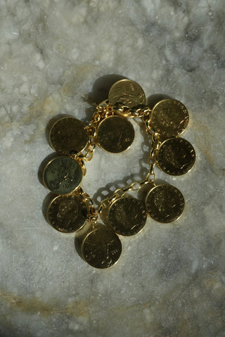 14K ITALIAN CHARM BRACELET