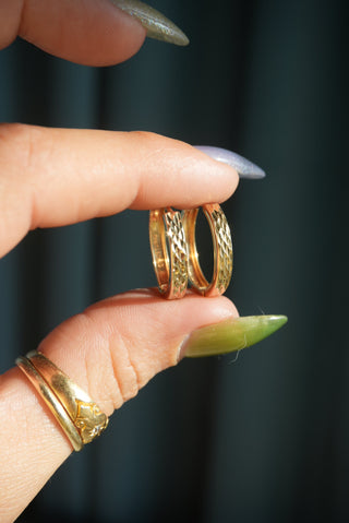 ETCHED HOOPS