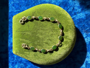 JADE GOLD FILL BRACELET