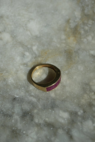 14K RUBY BAND