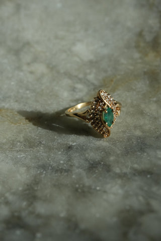 14k Emerald Vintage Ring
