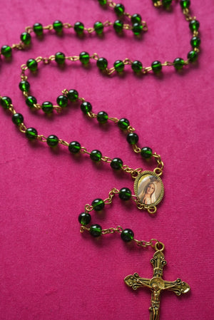 GREEN ROSARY