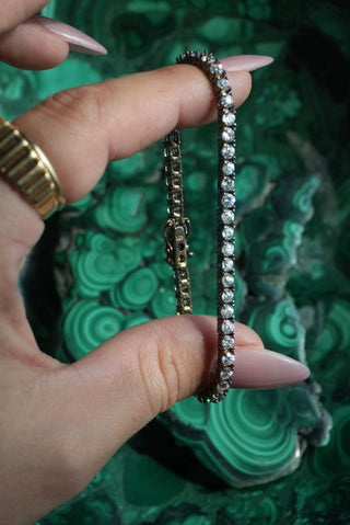 She’s A Ten - Sterling Glass Tennis Bracelet