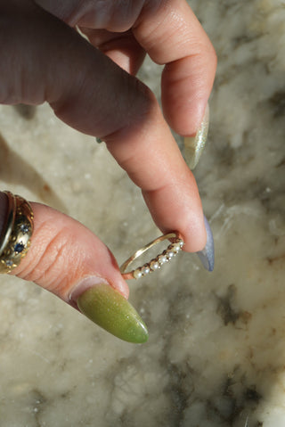 14K PEARL RING
