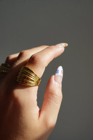 CHUNKY MILOR ITALY RING 10.5