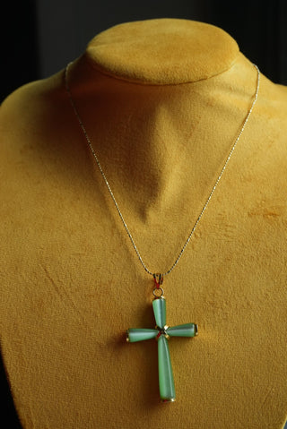 Beaming Light - Gold Fill Cross Necklace