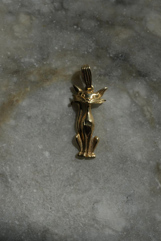 14k Sylvester Kitty Pendant