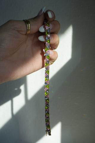 CANDY COATED VERMEIL TENNIS BRACELET