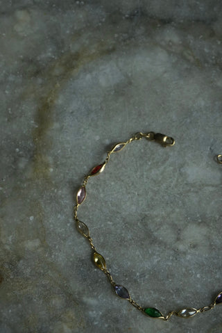 14k Gemstone Bracelet